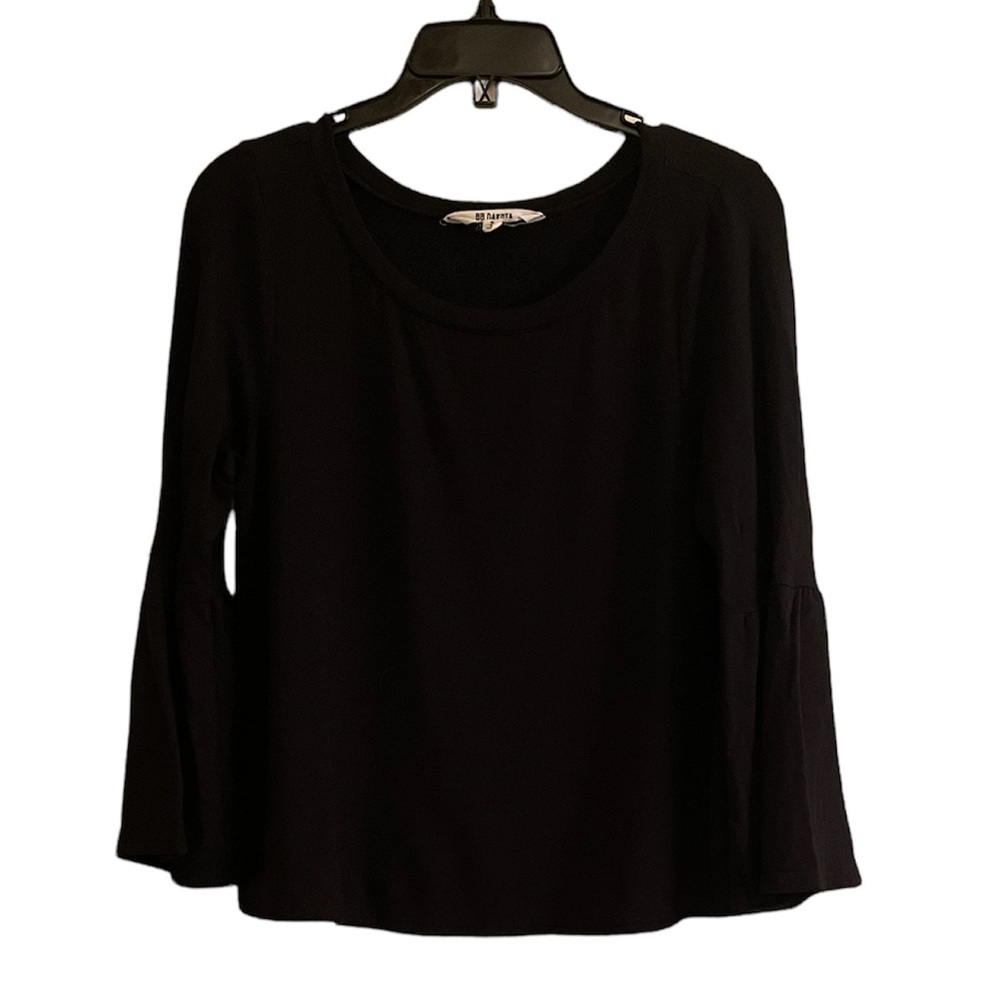 BB DAKOTA Bell Flare Pull Over Sweater in Black